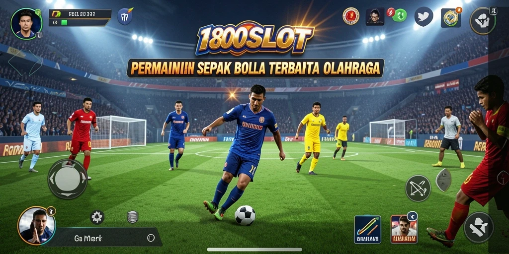 Gameplay seru di lapangan sepak bola yang mendebarkan.