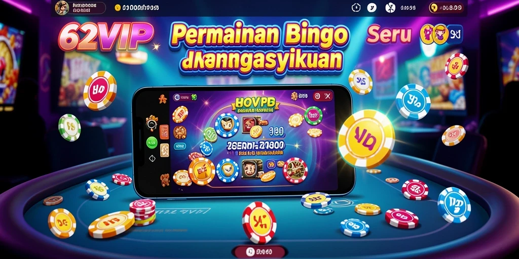 Tampilan gameplay 62VIP yang menarik dan seru saat bermain Bingo.