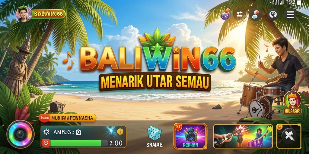 Tampilan gameplay BALIWIN66 dengan fitur karaoke yang menyenangkan.