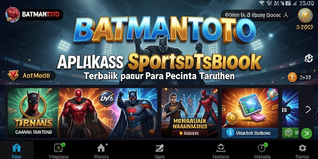 Tampilan gameplay menarik dari aplikasi BATMANTOTO untuk taruhan olahraga.