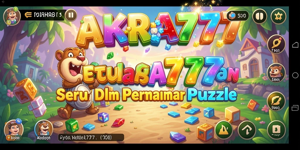 Tampilan gameplay <strong>CAKRA777</strong> dengan berbagai tantangan puzzle.