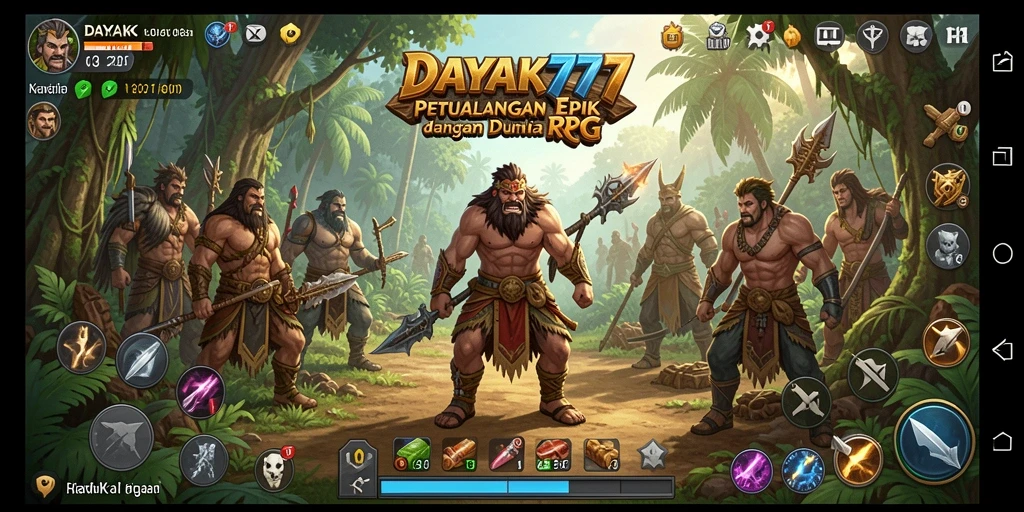 Gambaran gameplay seru dan interaktif dalam DAYAK777.