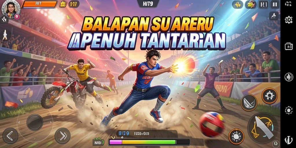 Tampilan seru dari balapan yang mendebarkan di HIT9.