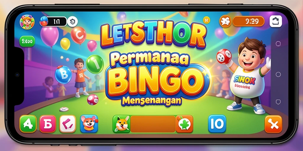 Tampilan utama LETSTHOR dengan gameplay Bingo yang menarik.