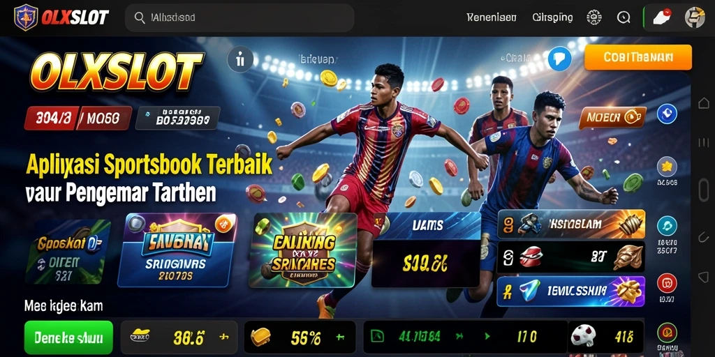 Tampilan utama OLXSLOT menampilkan berbagai opsi taruhan olahraga.