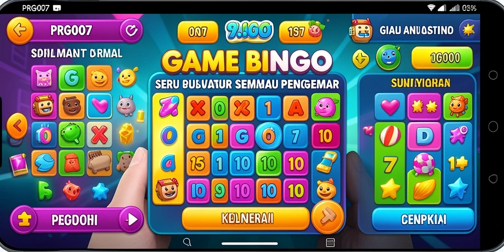 Tampilan gameplay Bingo yang seru dan interaktif di PRG007.