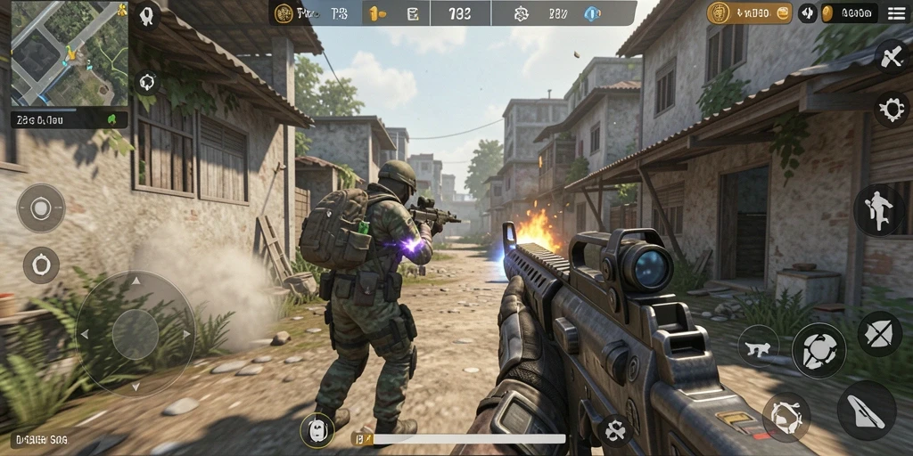 Tampilan gameplay intens S13 saat pertempuran TPS.
